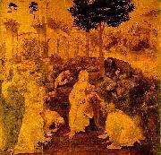 LEONARDO da Vinci The Adoration of the Magi oil painting reproduction